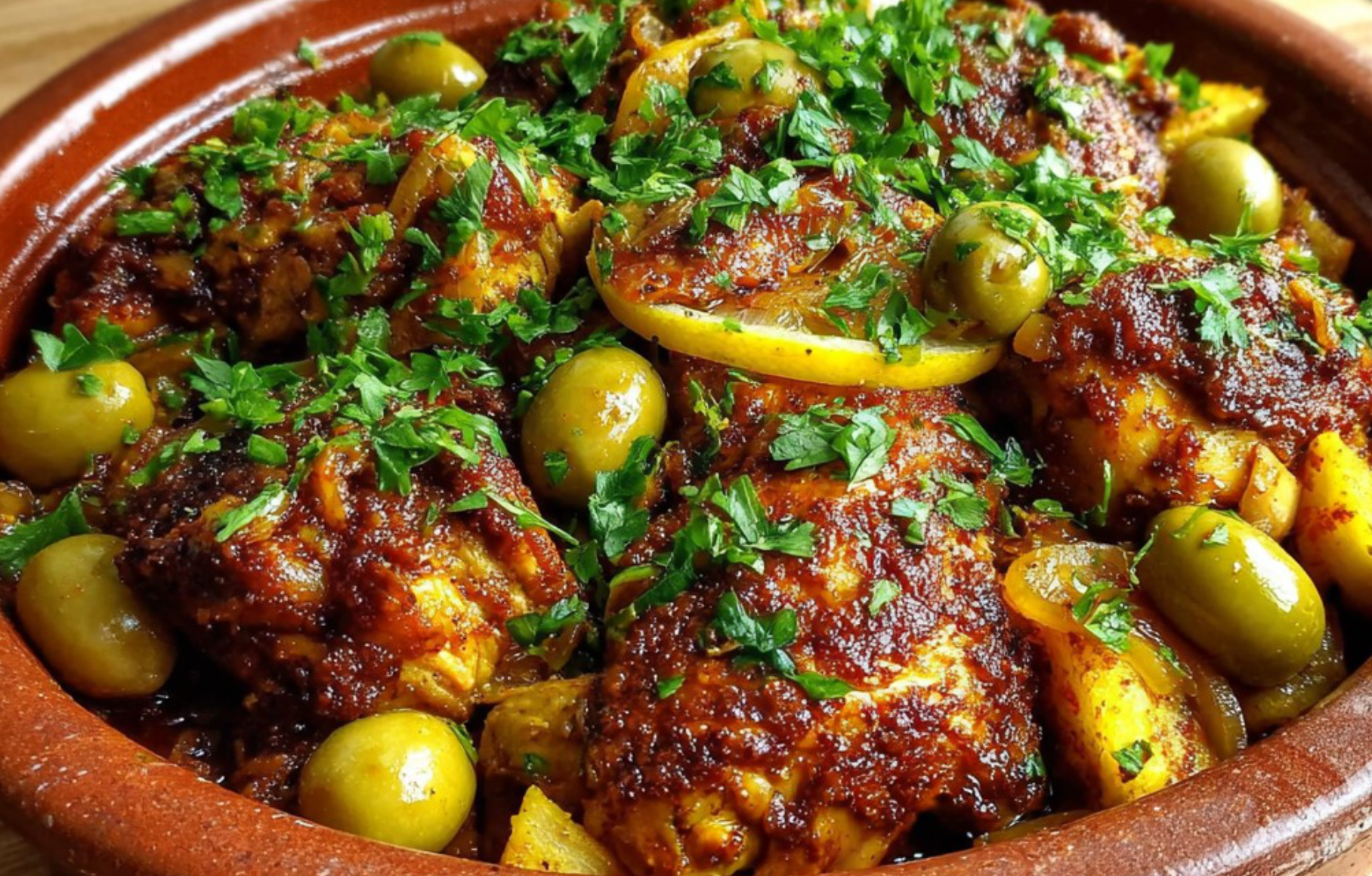 Recette du Tajine de Poulet aux Pommes de Terre et Olives Vertes : Un Délice à Partager