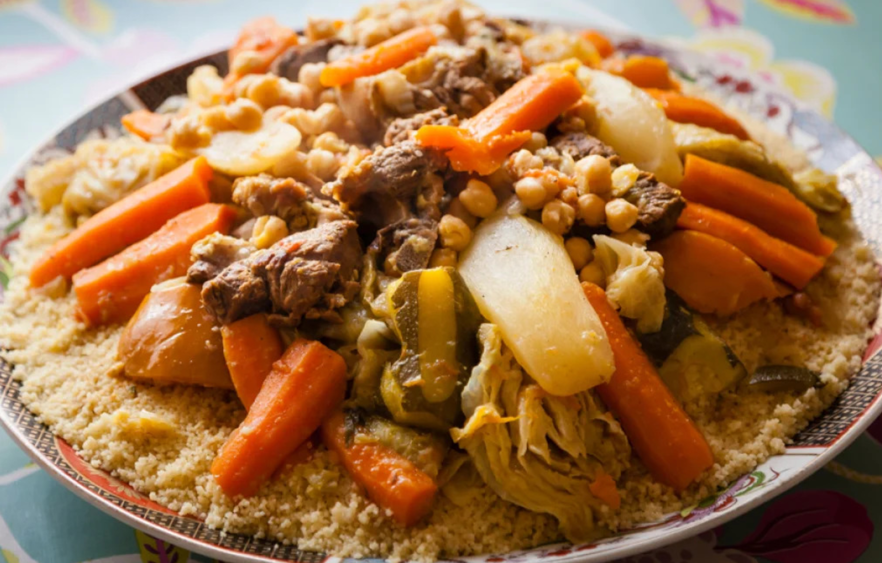 Couscous à l'Épaule d'Agneau et Légumes